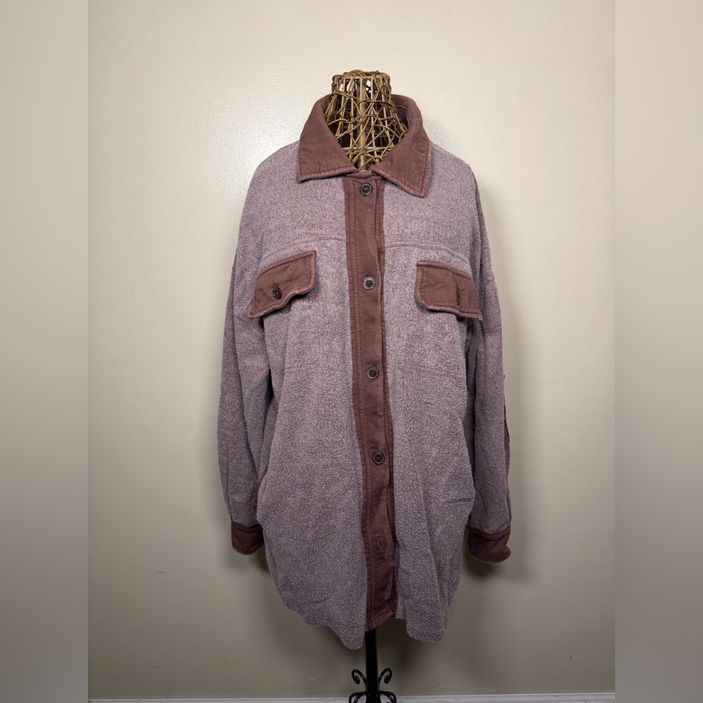 Grunge Free People Ruby Brown Shacket